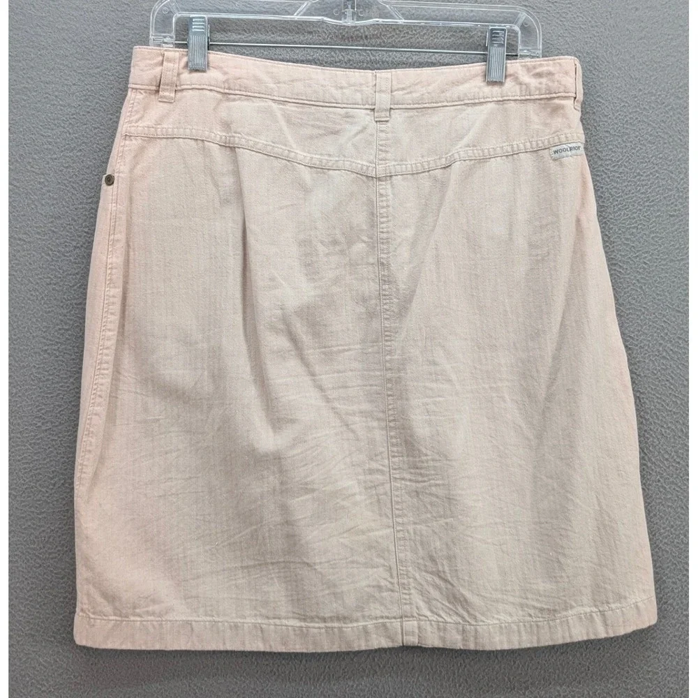 Woolrich Skirt Women's Size 10‎ Pink Casual Career A-Line Cotton Lightweight Y2K